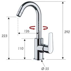 Baterie pentru chiuveta Remer Vanity V72C (Chrome) Thumb