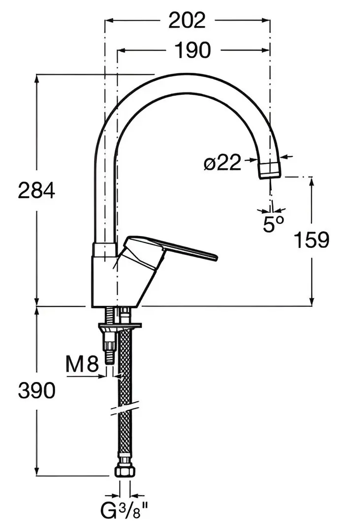 Baterie pentru chiuveta Roca Victoria A5A8425C00 (Chrome) - 2