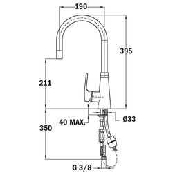 Baterie pentru chiuveta Teka VTK 938 (Chrome) Thumb