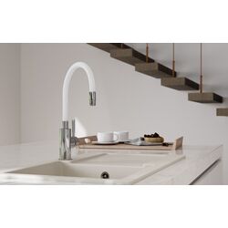 Baterie pentru chiuveta Ferro Zumba BZA4W (White/Chrome) Thumb