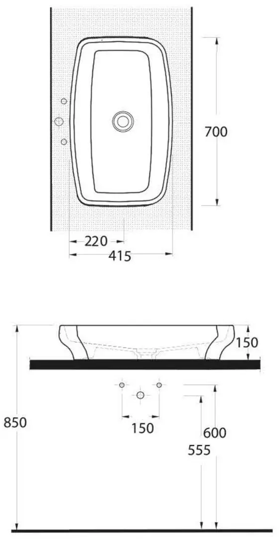 Lavoar Ege Vitrifiye Arna 46701 (White)