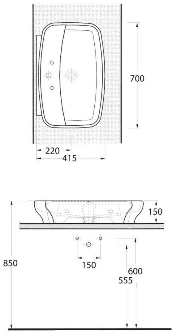Lavoar Ege Vitrifiye Arna 46711 (White)