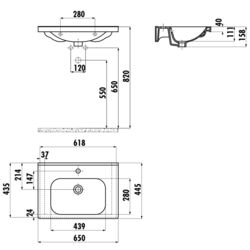 Lavoar Creavit Eksen EK065.000 (White) Thumb