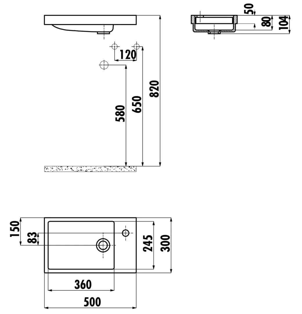 Lavoar Creavit Elmas TP026.000 (White) - 3
