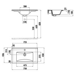 Умывальник Creavit SU SU075.000 (White) Thumb