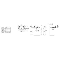 Умывальник Roca The Gap Round A3270Y1000 (White) Thumb