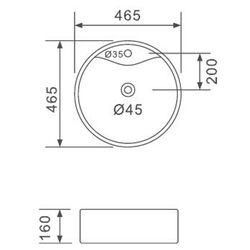 Умывальник Gappo GT107 (White) Thumb