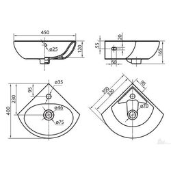 Умывальник Kolo Runa L82735 (White) Thumb