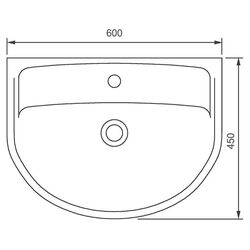 Умывальник Kolo Status 2321600UA (White) Thumb