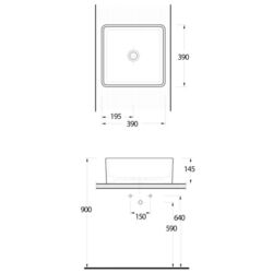 Умывальник Ege Vitrifiye Lagina 35391 (White) Thumb