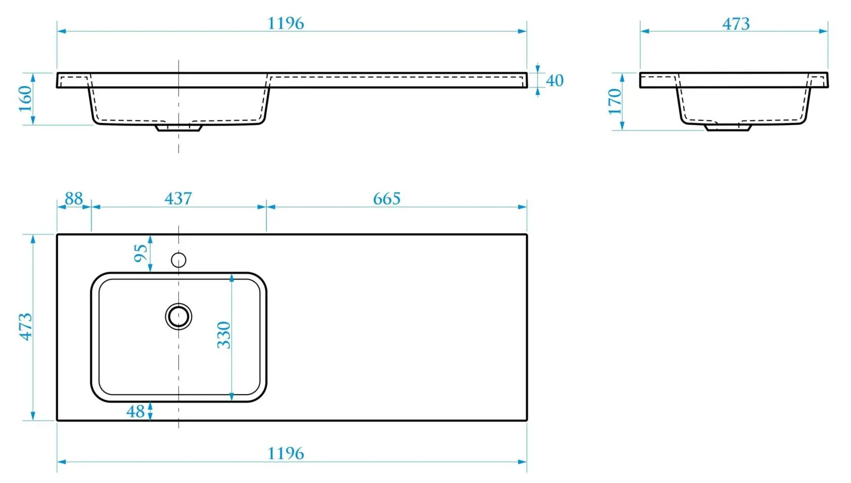 Lavoar Marrbaxx Luxury V120D1 Stanga (White) - 4