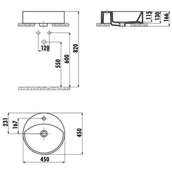 Умывальник Creavit Mina MN145.000 (White) Thumb