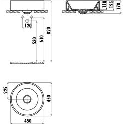 Умывальник Creavit Mina MN146.000 (White) Thumb