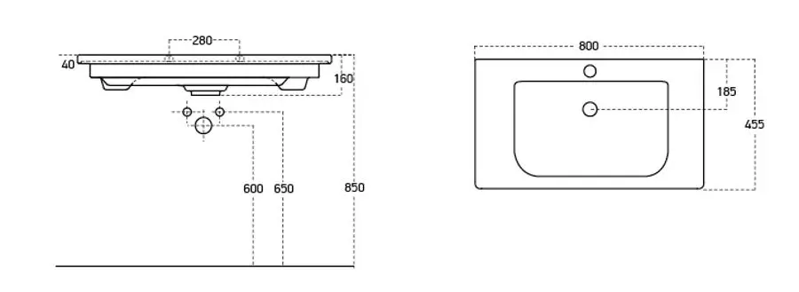 Lavoar Sanovit Soft 800x455 (White)