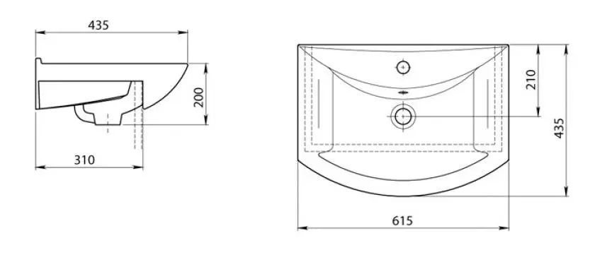 Умывальник Santeri Грация 60 - 2
