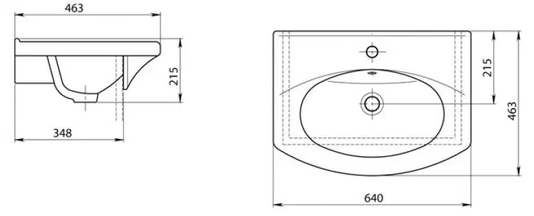 Умывальник Santeri Новая Грань 63 - 3
