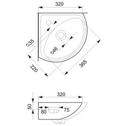 Умывальник Cersanit Sigma 30 (White) Thumb
