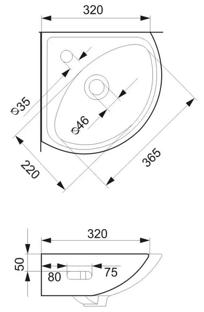 Умывальник Cersanit Sigma 30 (White)