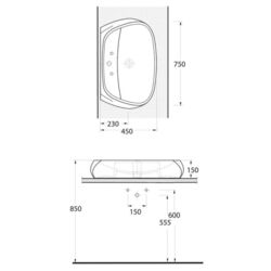 Lavoar Ege Vitrifiye Sura 56711 (White) Thumb