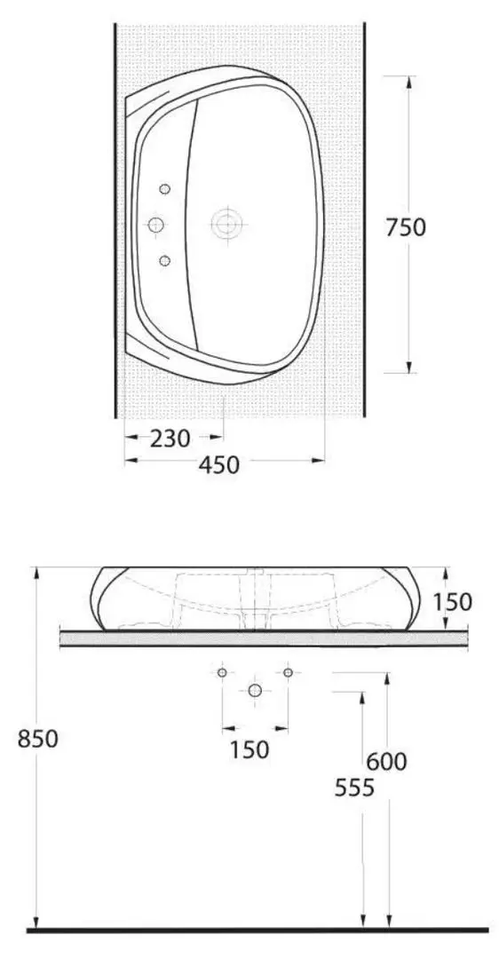 Lavoar Ege Vitrifiye Sura 56711 (White)