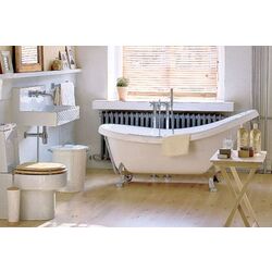 Cadă de baie din acril Pool Spa Nostalgy 174x82 Chrome Set (White) Thumb