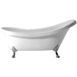 Cadă de baie din acril Pool Spa Nostalgy 174x82 Chrome Set (White)