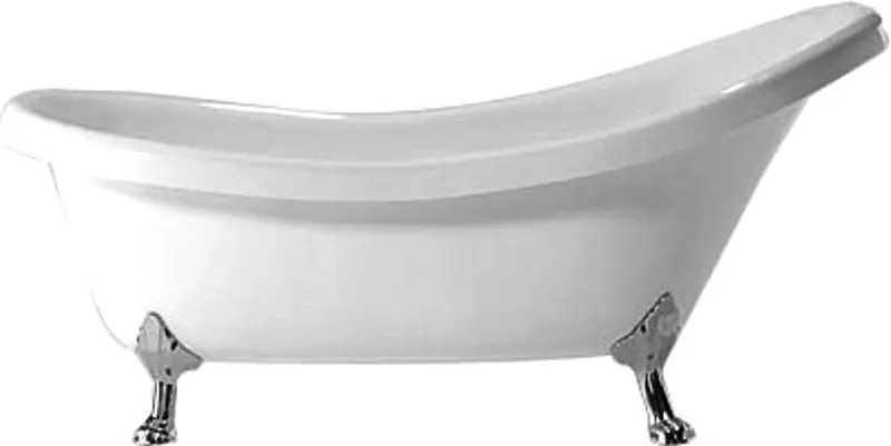 Cadă de baie din acril Pool Spa Nostalgy 174x82 Chrome Set (White)