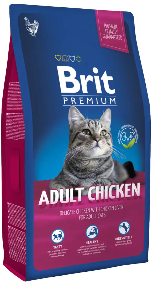 Hrana pentru pisici Brit Premium Cat Adult Chicken (8kg)