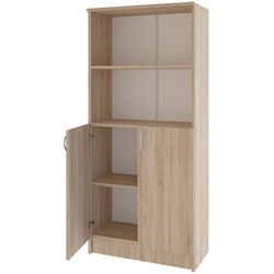 Стеллаж Haaus Flint 2Д1П (Sonoma Oak) Thumb