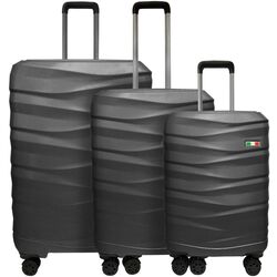 Набор чемоданов Francesco Ferellino Azzurro S/M/L (Dark Grey)