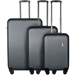 Набор чемоданов Francesco Ferellino Dolce S/M/L (Dark Grey)