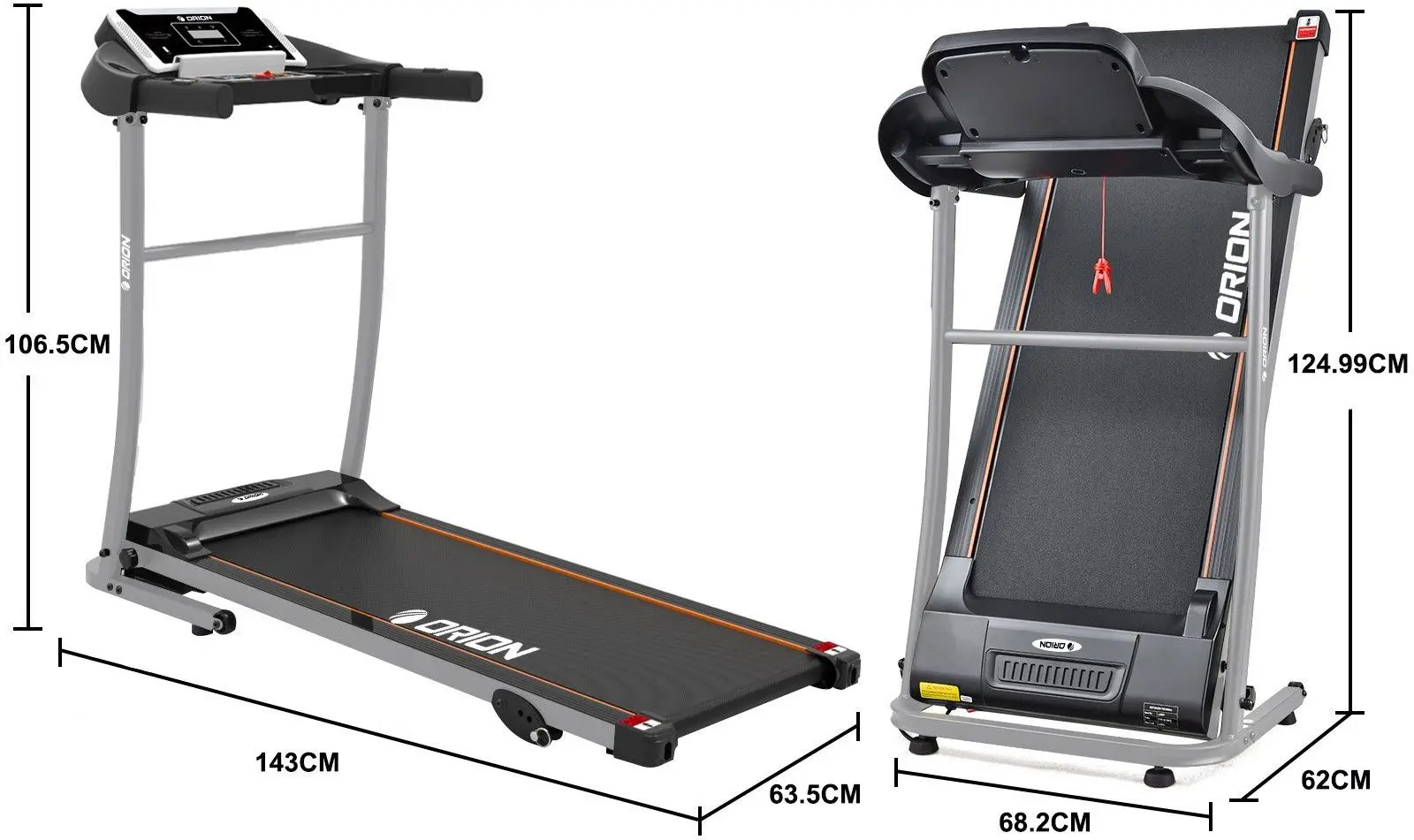 Banda de alergare Orion Core Y5 (Black/Grey)