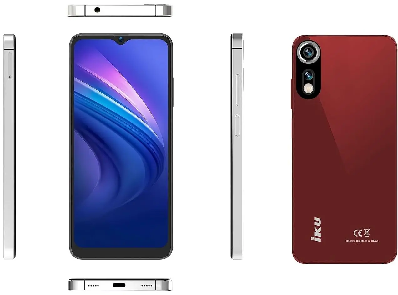 Telefon mobil IKU A10s Dual 4GB/32GB (Maroon Red)