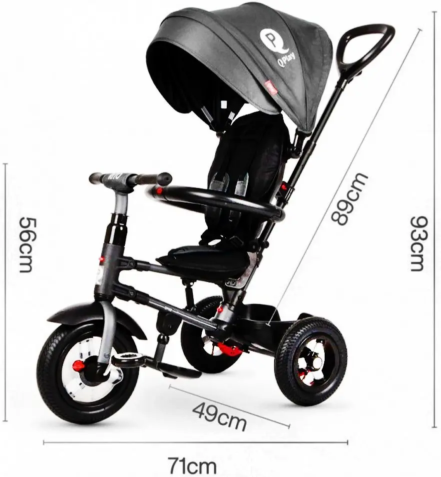 Трехколесный велосипед Qplay Rito Air (Blue) - 8
