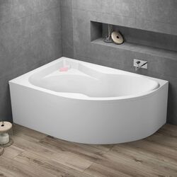 Cada de baie Polimat Dora 170x110 Left (White ) Thumb