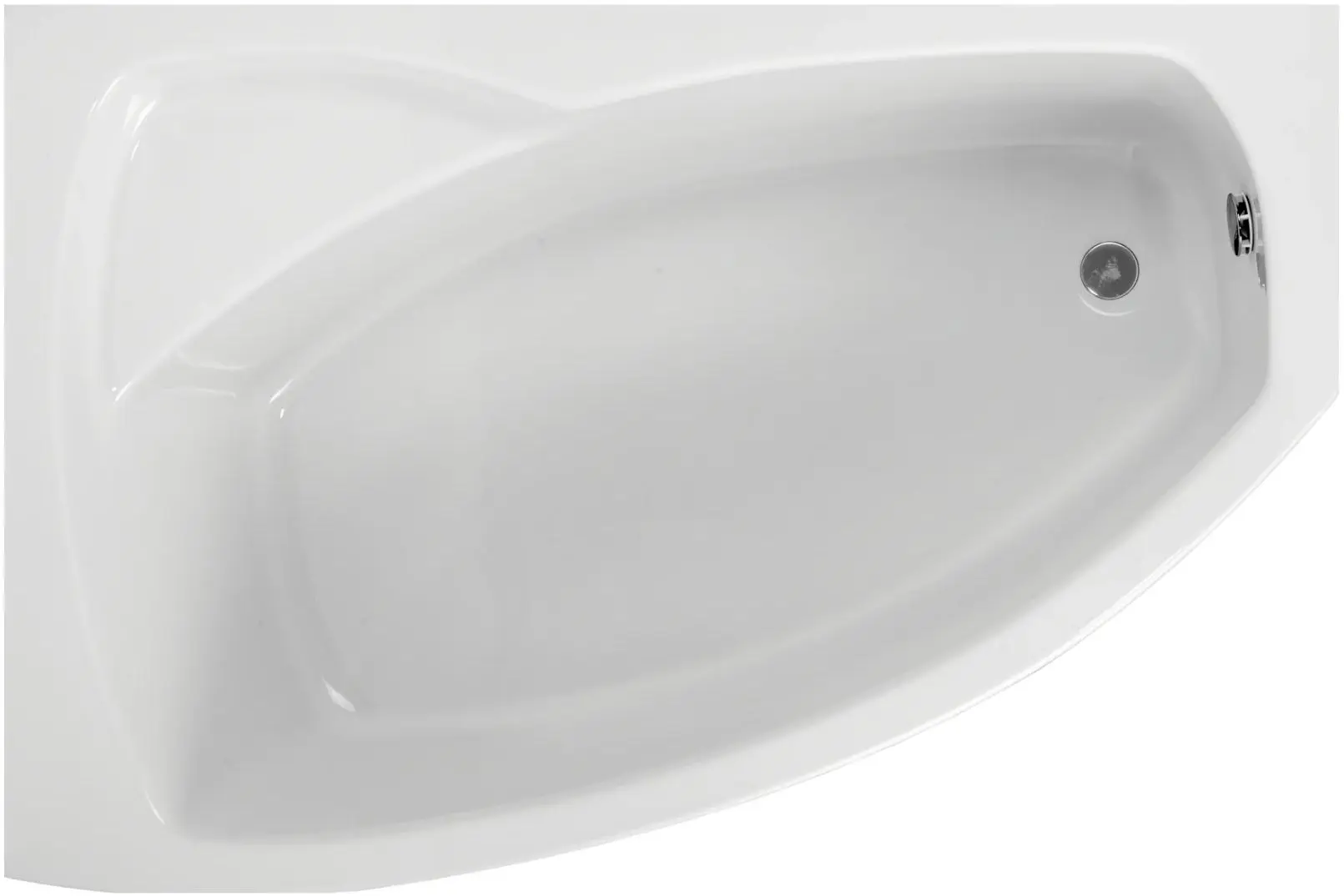 Cada de baie Polimat Frida 150x100 Left (White)