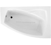 Cada de baie Polimat Frida 160x105 Right (White)