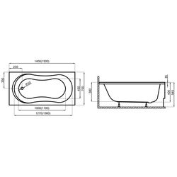 Ванна Polimat Gracja 150x70 (White) Thumb