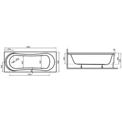 Ванна Polimat Gracja 180x80 (White) Thumb