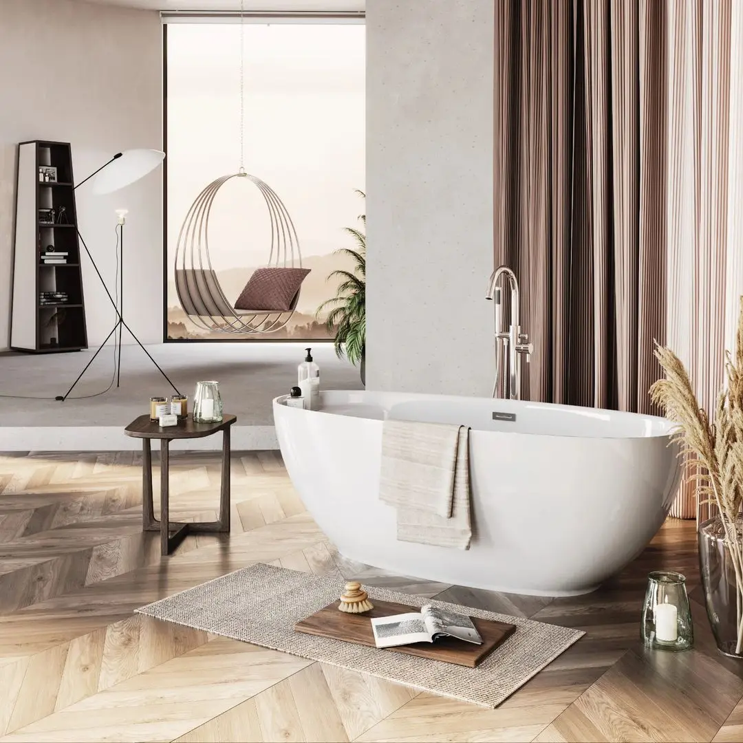 Cada de baie Polimat Kivi 165x75 (White)