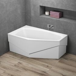 Cada de baie Polimat Marika 140x80 Left (White) Thumb