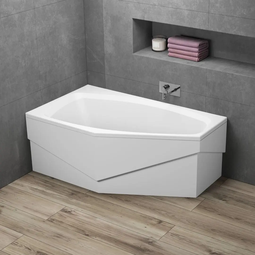 Cada de baie Polimat Marika 140x80 Left (White)