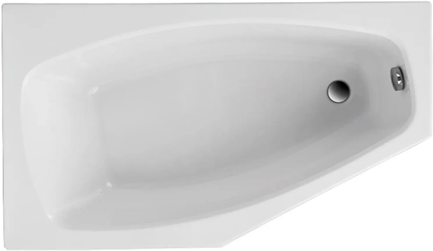 Cada de baie Polimat Marika 140x80 Left (White)