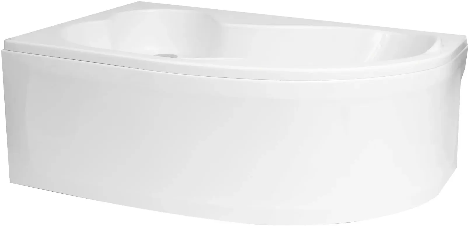Cada de baie Polimat Mega 160x105 Left (White)