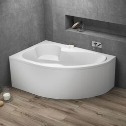 Cada de baie Polimat Mega 160x105 Left (White) Thumb