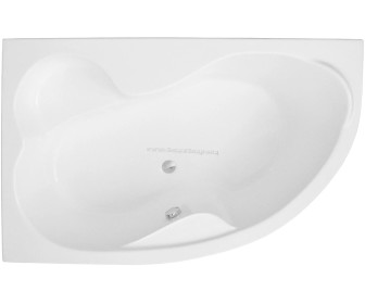 Cada de baie Polimat Mega 160x105 Left (White)