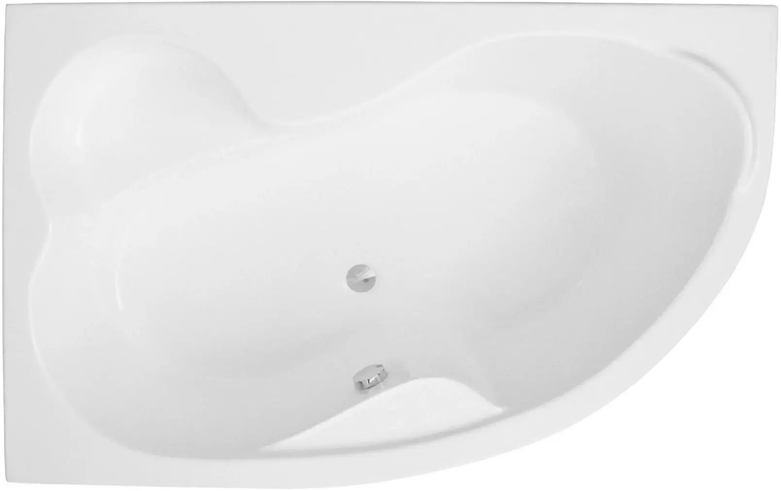 Cada de baie Polimat Mega 160x105 Left (White)