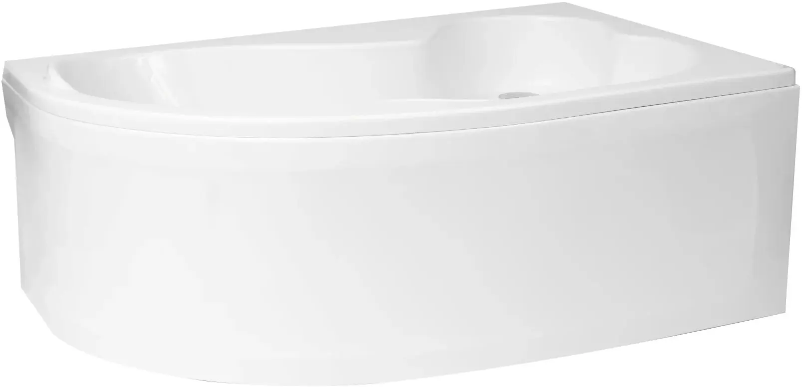 Cada de baie Polimat Mega 160x105 Right (White)