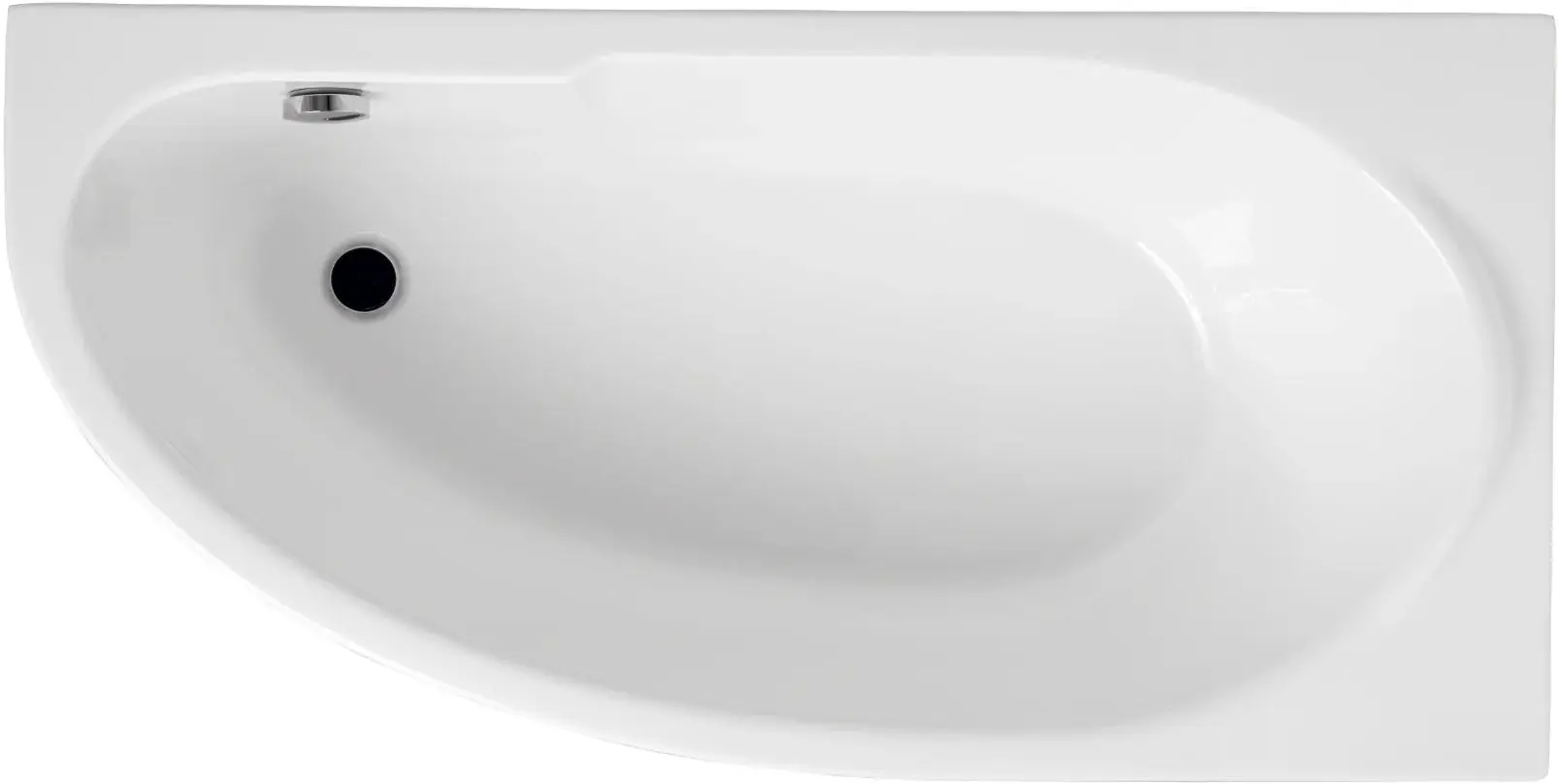 Cada de baie Polimat Miki 140x70 Right (White)
