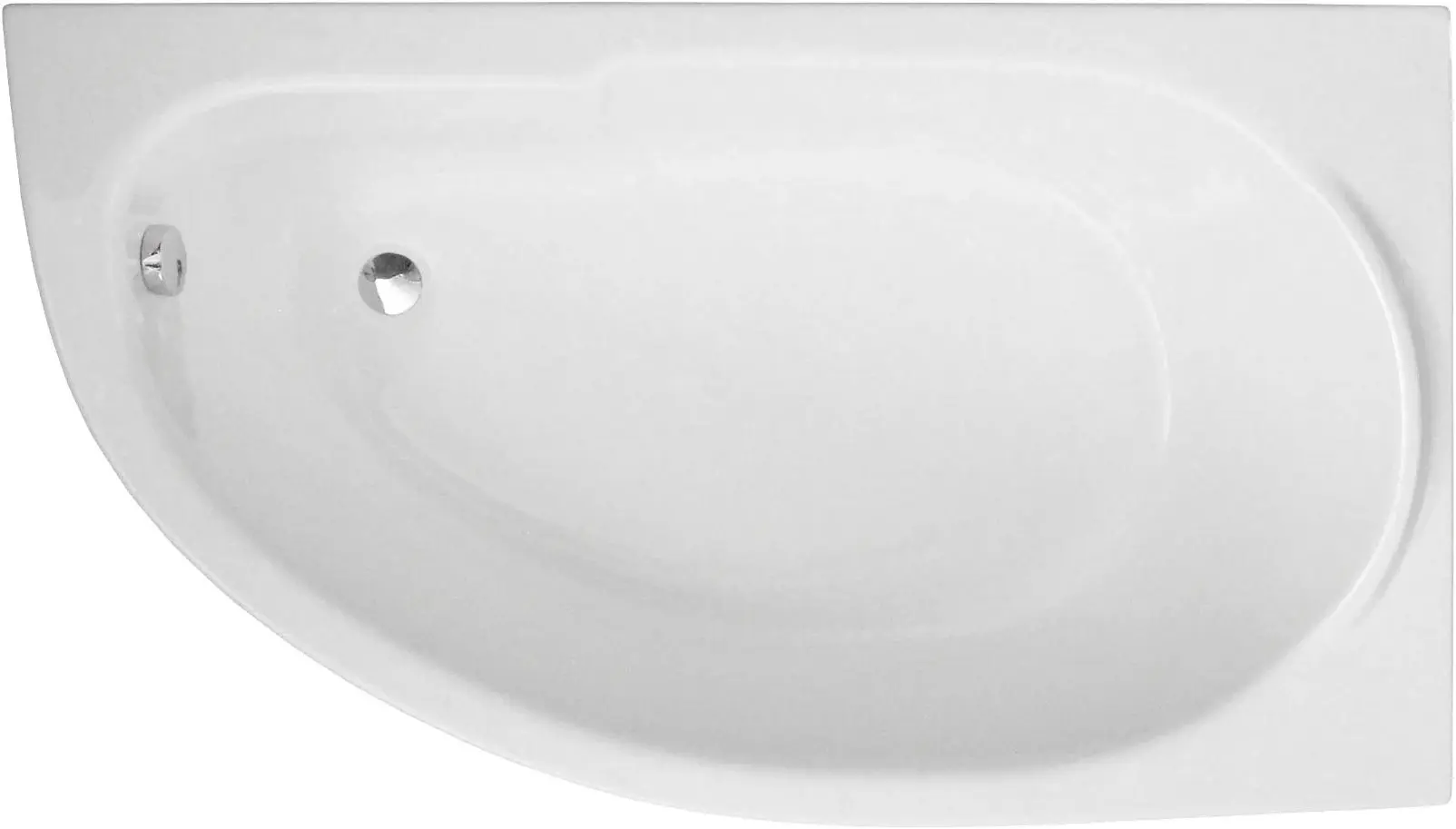 Cada de baie Polimat Miki 145x85 Right (White)